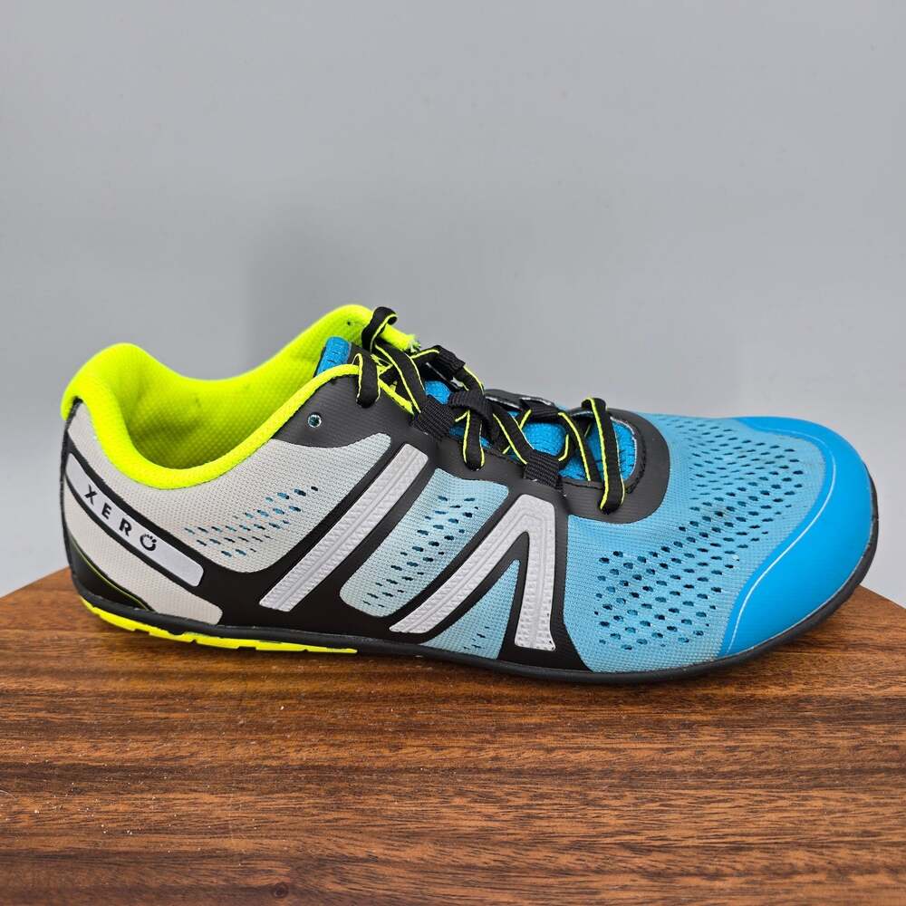 Xero HFS Shoes Mens 7.5 41 Blue Gray Mesh Barefoot Minimalist Running Sneakers